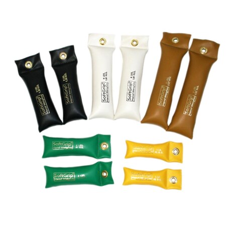 Fabrication Enterprises Cando Softgrip Hand Weight 10 Piece Set 10-0383